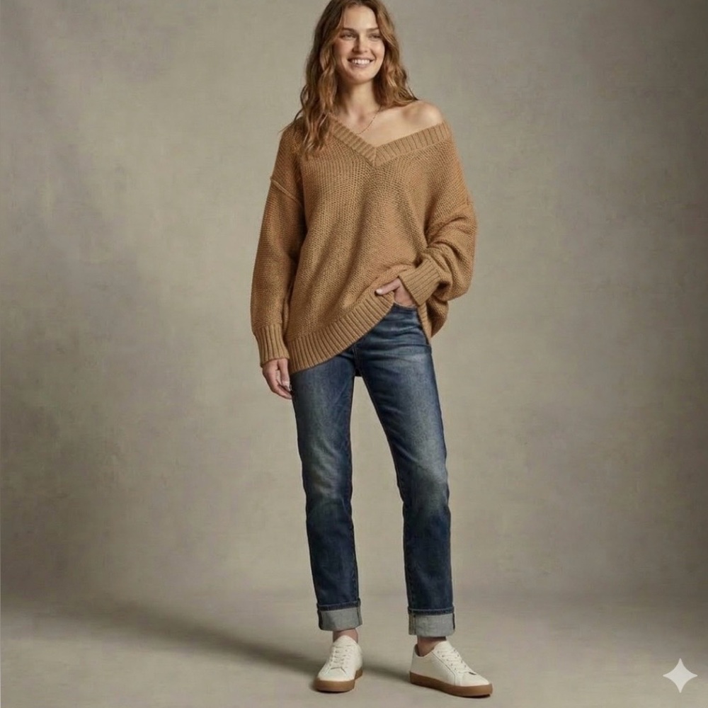 MOTHER The Dropout Jeans 24 Tequila Truth Distressed Straight Boyfriend Denim